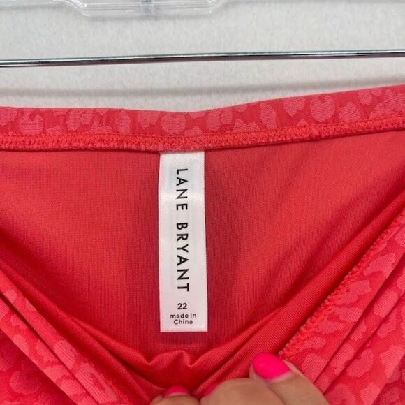 Lane Bryant Tankini Size 42C Top/ 22 Bottom Pink Animal Print Underwire‎ - Picture 11 of 11